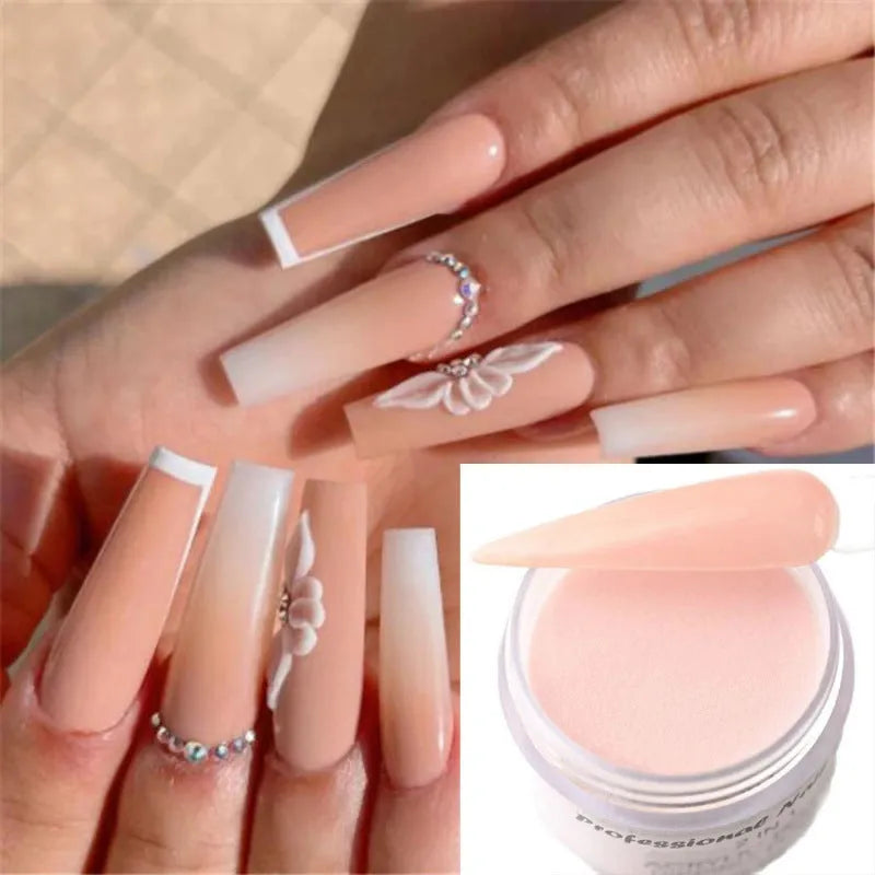 50g bulk bare methacrylic acid acrylic powder set with 20 colour options for nail manicure