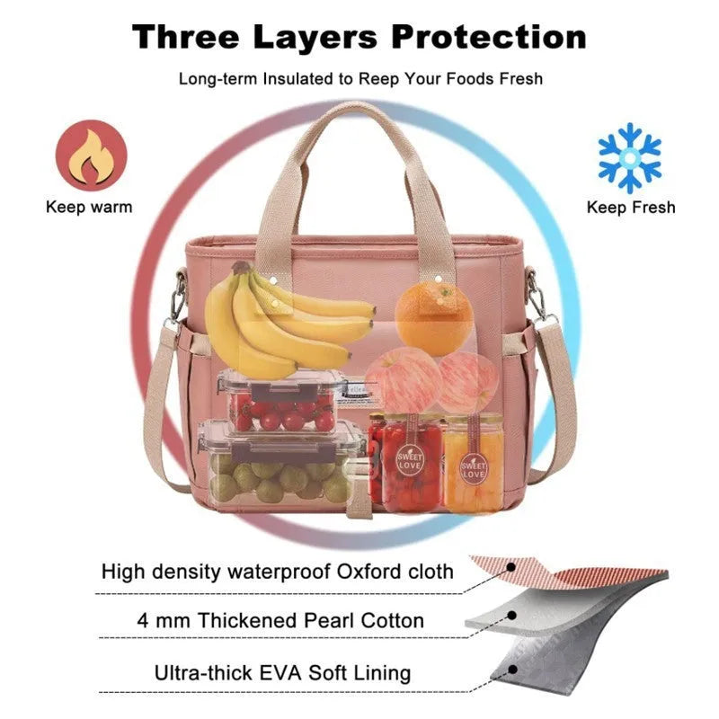 Portable cube-style Oxford cloth hiking bag with removable shoulder strap and side pocket