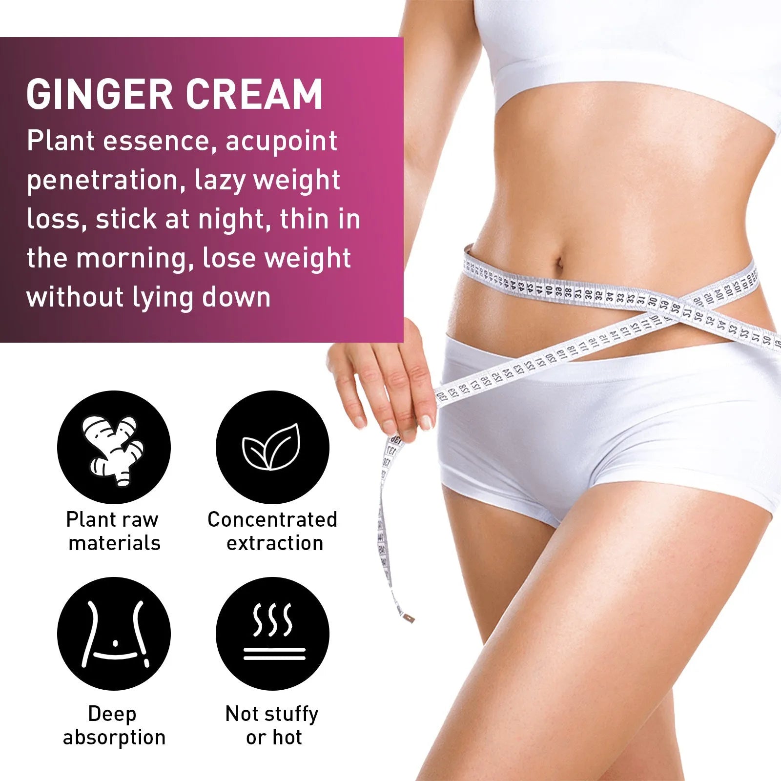 15g thigh slimming cream tube with olive oil and hyaluronic acid for weight loss and shaping