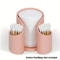 Modern plastic dental floss storage box in solid colour options of pink, white, blue, or black