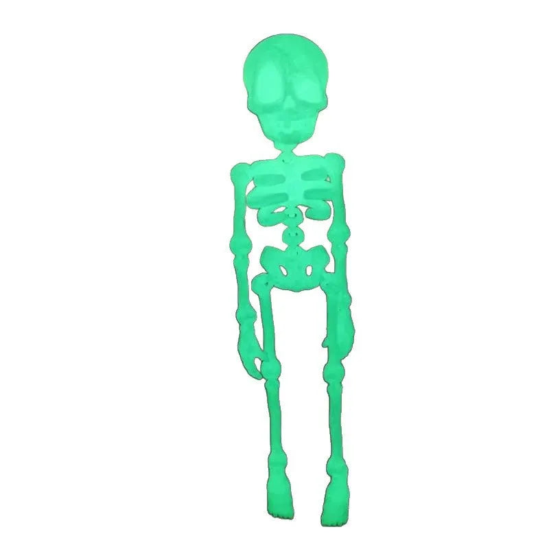 18cm tall 3D-printed skull refrigerator magnet in modern art style with magnetic backing