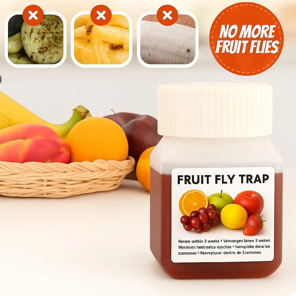 Bottle of fruit fly bait liquid for trap refills with SK003 formula