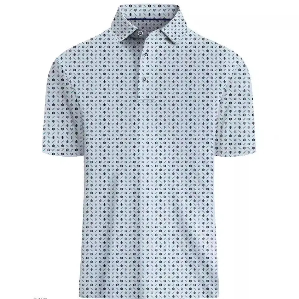 Men's 3D print short sleeve T-shirt with Japanese retro pattern and zipper details