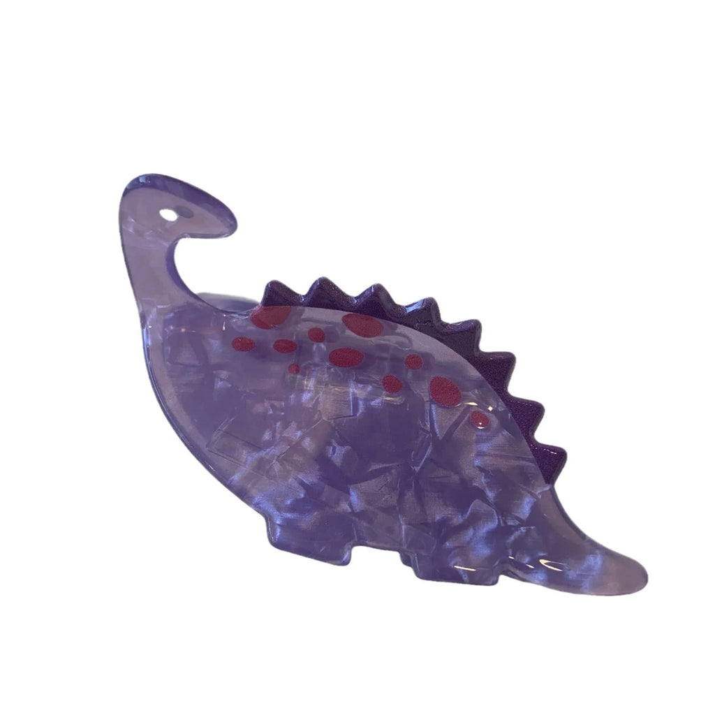 Colourful dinosaur-shaped acrylic jaw clip hairpin with pincer grip