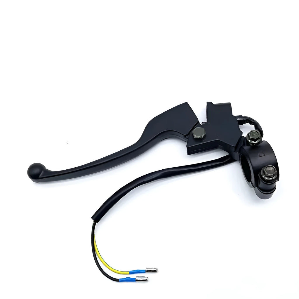 Aluminium alloy brake handle assembly with power off switch line attached