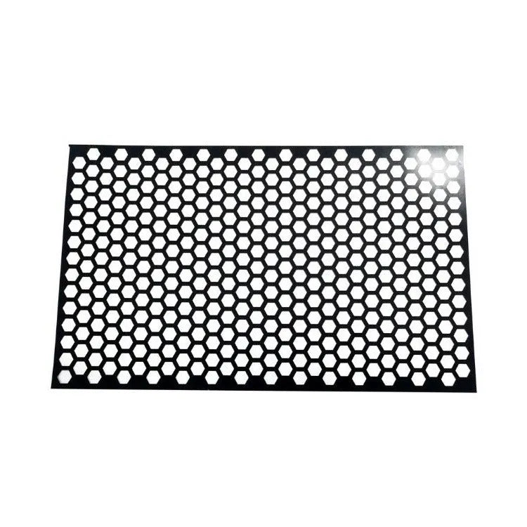 Honeycomb pattern black vinyl sticker for car taillight decoration, sized 48 by 30 centimetres.