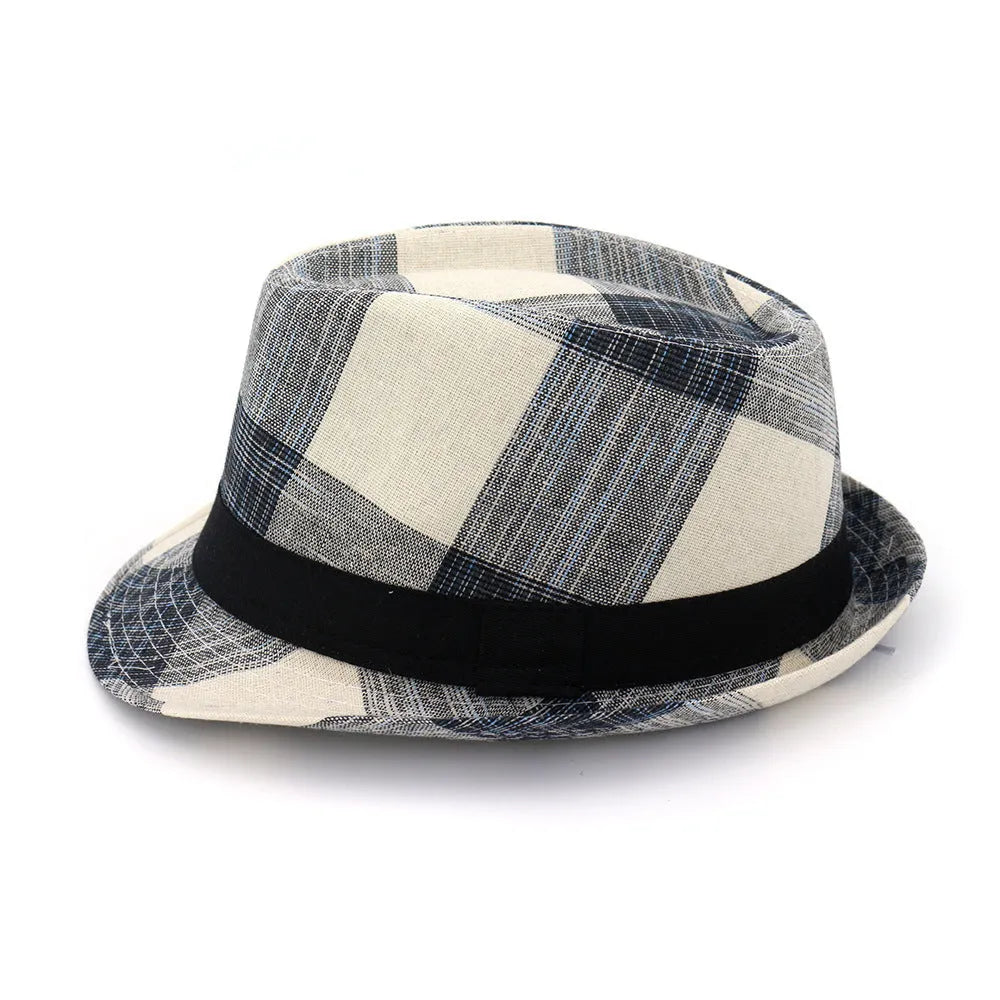 Polyester bell crown sun hat in blue colour showing 12cm crown height and 4.5cm brim