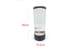 LED jellyfish night light with colour-changing glow, black plastic shell, large 36cm size, USB charging