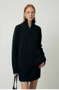 Wool blend loose lapels bandage dress in black or grey with long sleeves