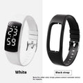 Smart vibration alarm waterproof watch with LED display and silicone strap in multiple colour options