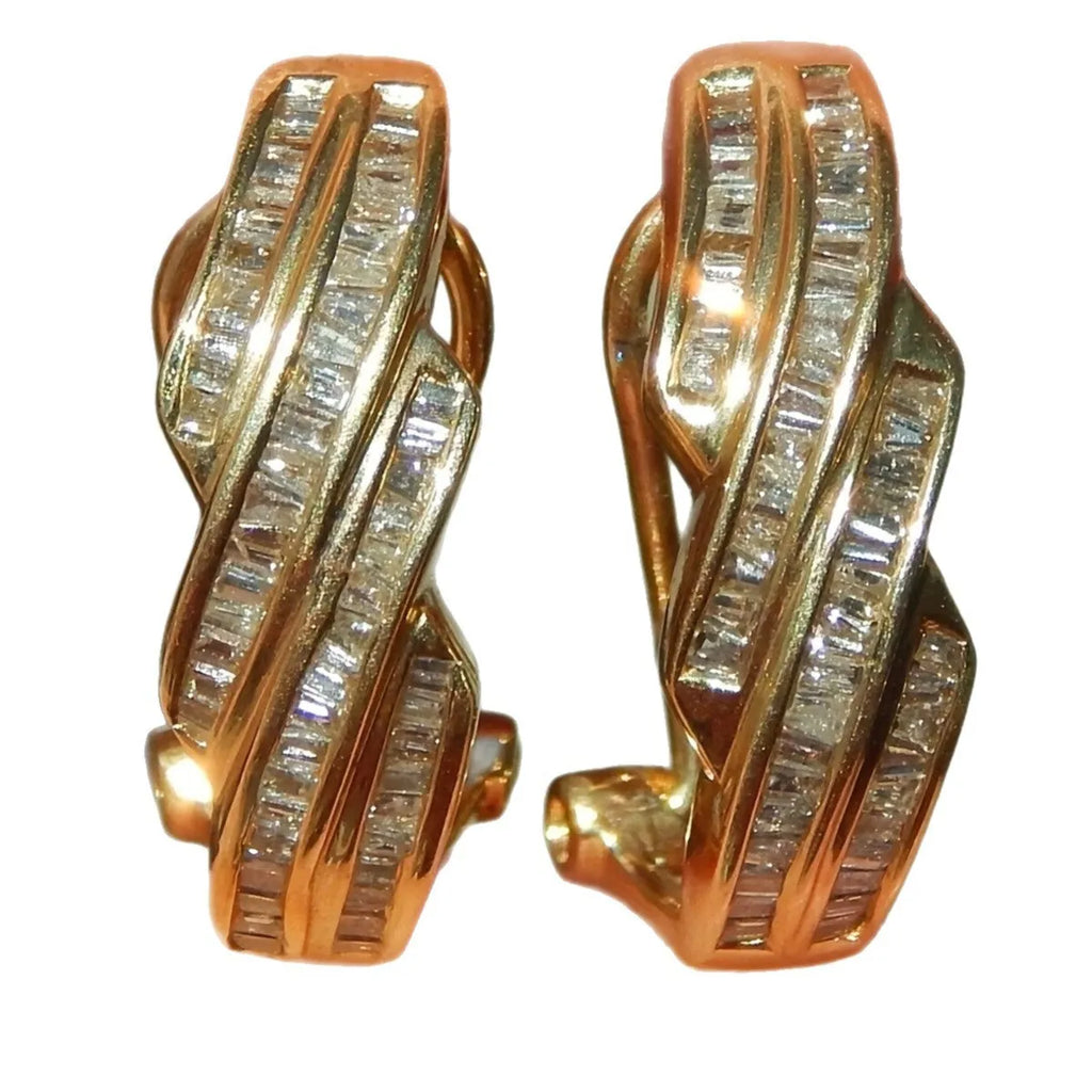 Gold geometric copper earrings with round elements and retro fashion design