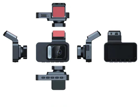 3-inch double recording WiFi driving recorder with front and rear camera and enhanced night vision