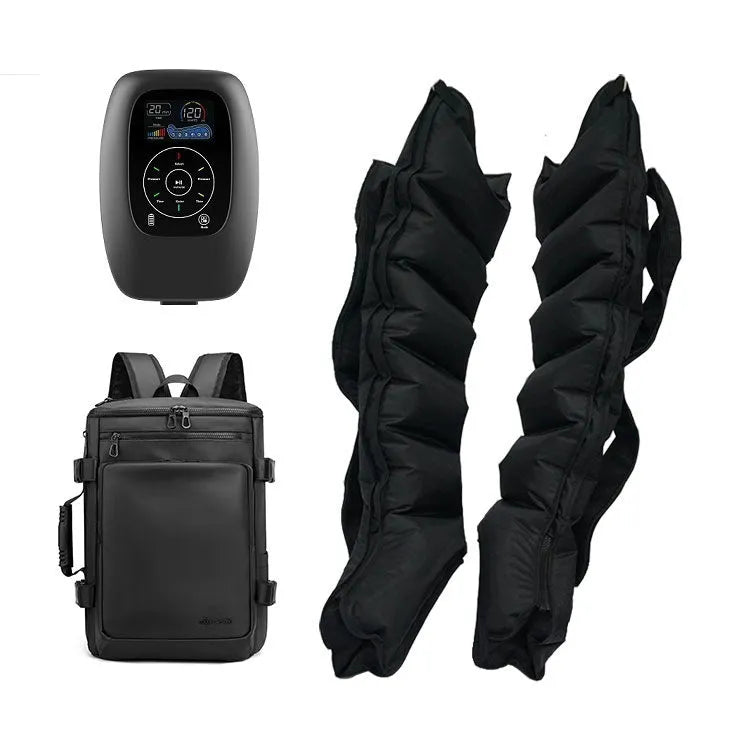 Air compression massage sleeves with remote control for legs, arms and waist in multiple sizes