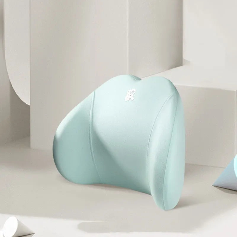 Heart-shaped car pillow set with headrest and lumbar support pillows in multiple colour options