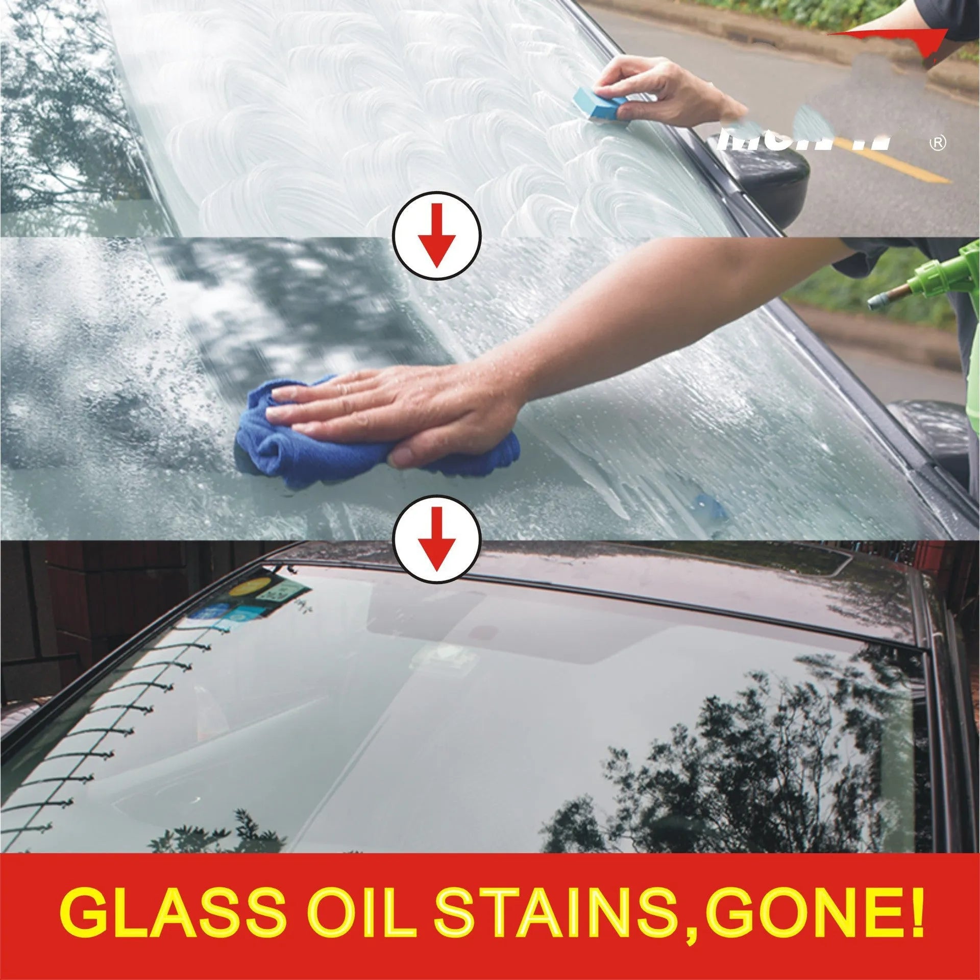 15ml automotive glass rainproof agent in white bottle with English packaging for windscreen water-repellent treatment