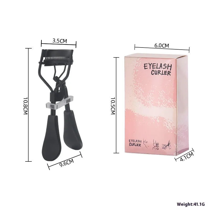 A4 manual eyelash curler with comb in assorted colours including pink and black