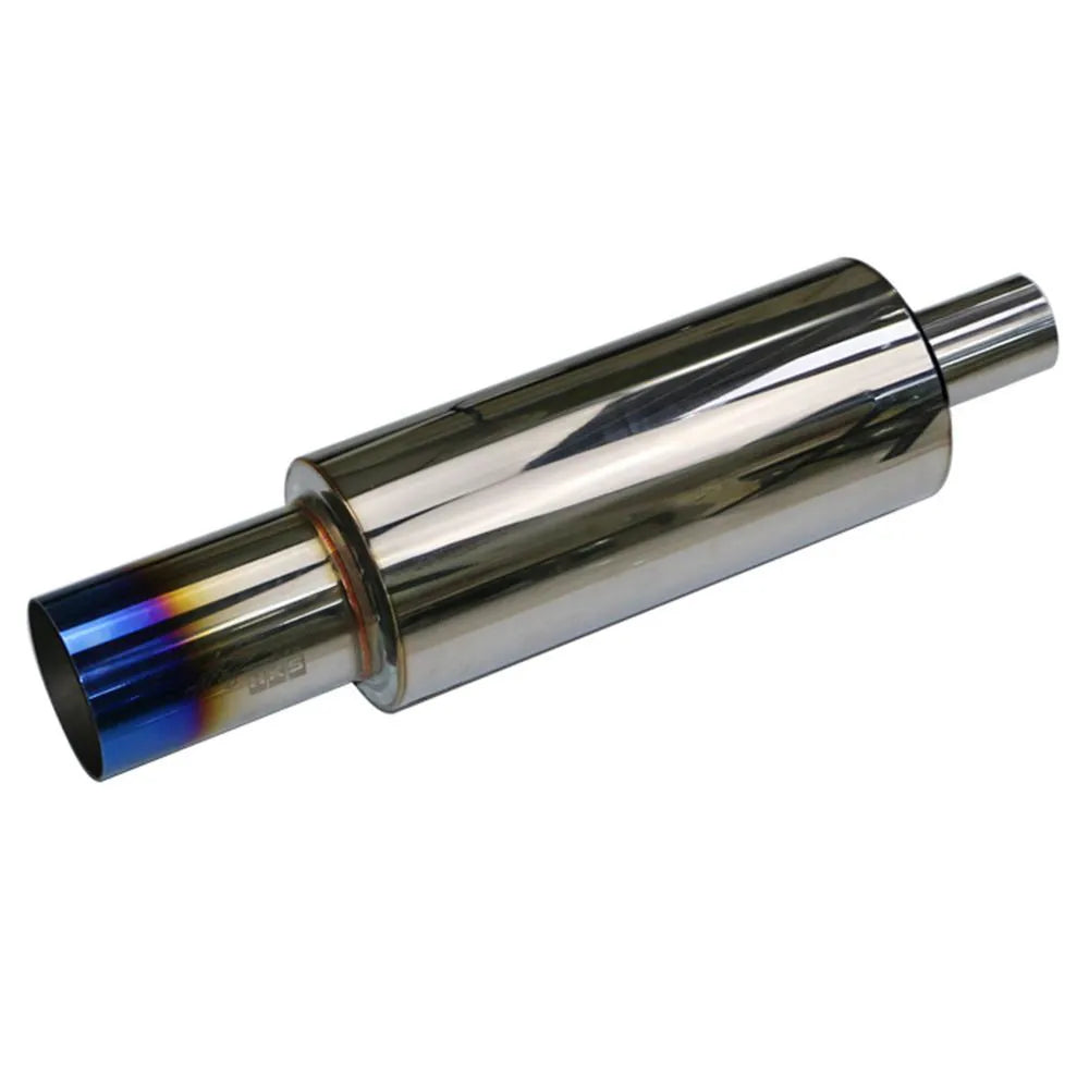 Stainless steel car exhaust pipe modification straight row sound wave 500mm silver finish