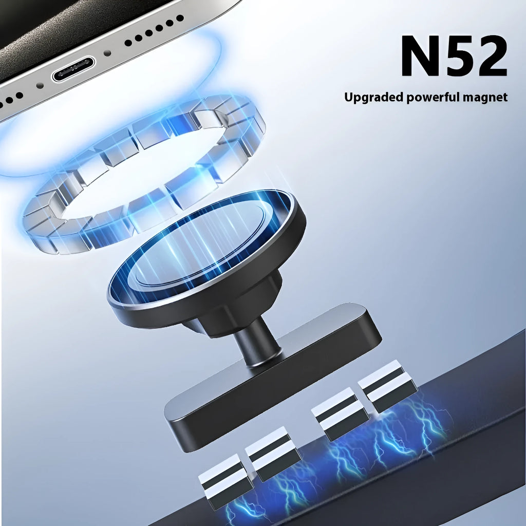 H160 G17 magnetic mobile phone holder with silicone bracket for cars and gyms.