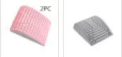 Blue back stretcher pillow for lumbar support with acupressure massage function