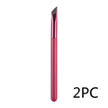 Nylon eyebrow brush with aluminium handle, 150mm total length, 10mm hair, for eyebrow paste and concealer