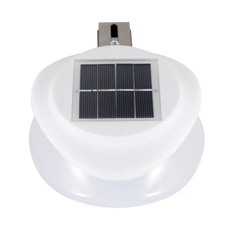 Outdoor solar fence wall lamp with Southeast Asian styling and 9 LED bulbs