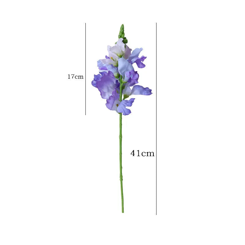 Creative plastic wind chime flower decoration with silk flower in rose red for wedding or home decor