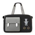 Portable nylon pet bag with large capacity 18 and breathable design in white, grey or black
