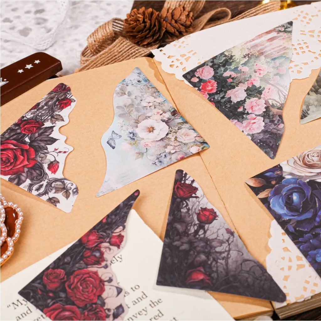 Pack of DIY hand account note bookmarks in various colours including blue, pink, green and purple