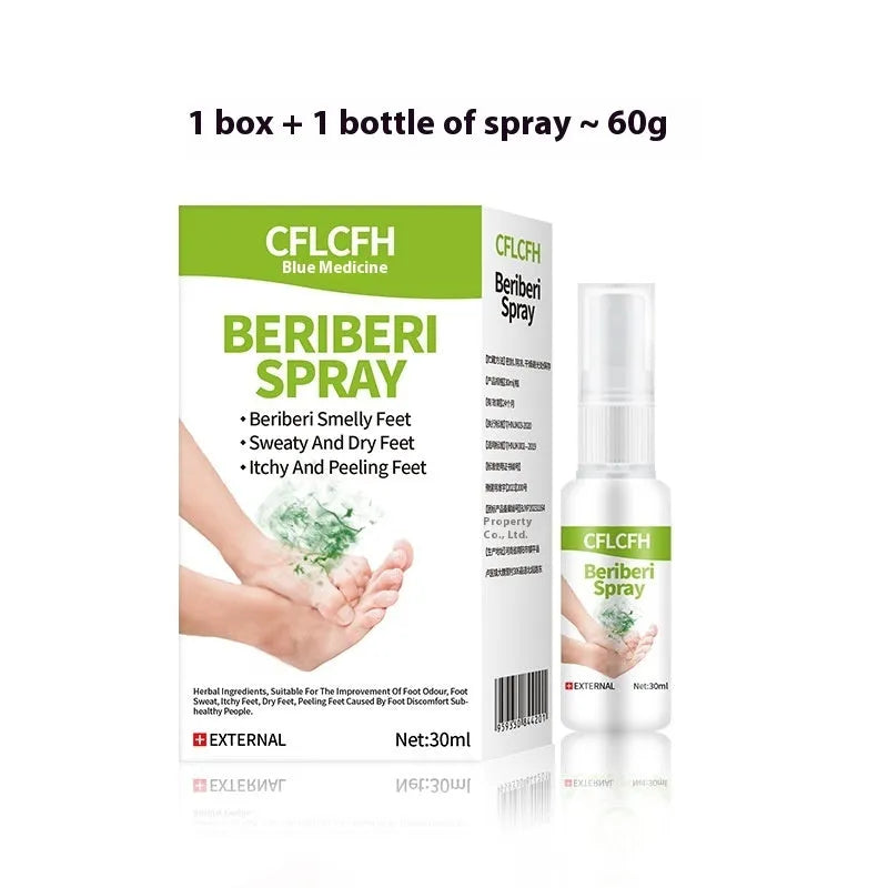 English Foot Odor Spray 30ml bottle for foot odour treatment and freshness