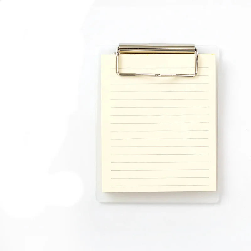 Cowhide colour board sticky note clip with 98x125mm sheets, 50 sheets, and PP board cover in grid or blank options