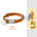 A high elasticity polyester dog collar for small dogs, shown in one of seven colours: yellow, pink, sky blue, purple, brown, dark blue or dark green.