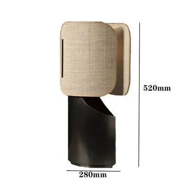 New Chinese style creative designer resin table lamp with US plug, 280x130x520mm