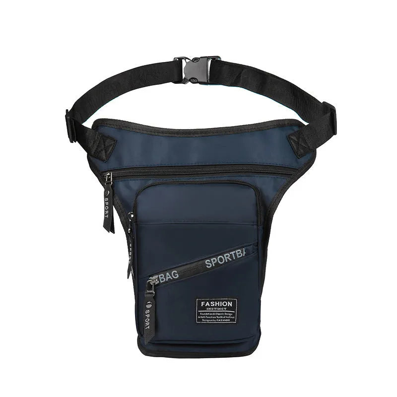 Men's waterproof cycling leg bag in crossbody design with anti-theft features