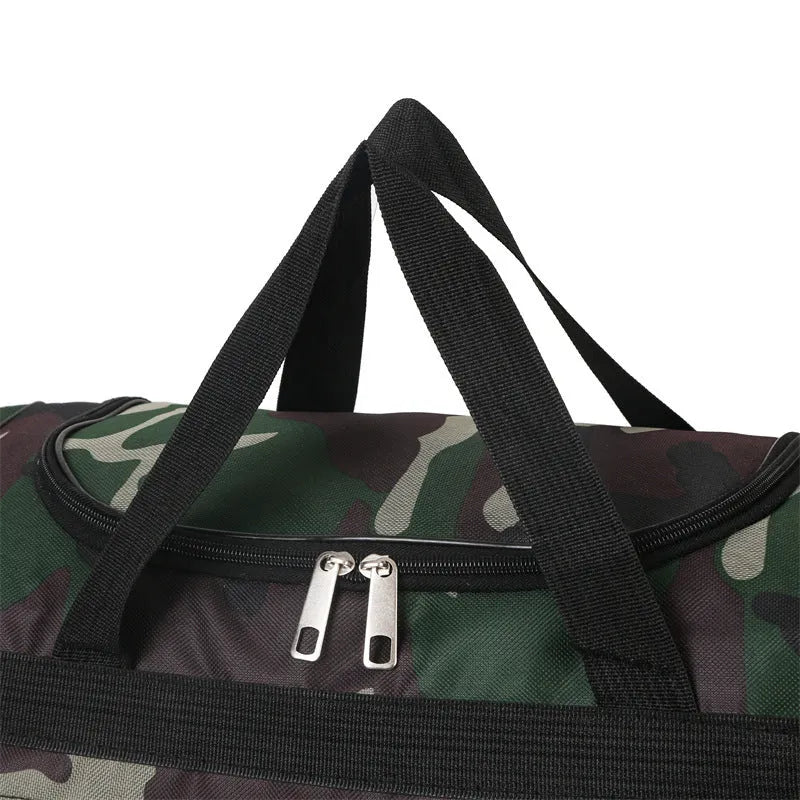 Camouflage pattern waterproof luggage bag with 20L capacity for leisure travel