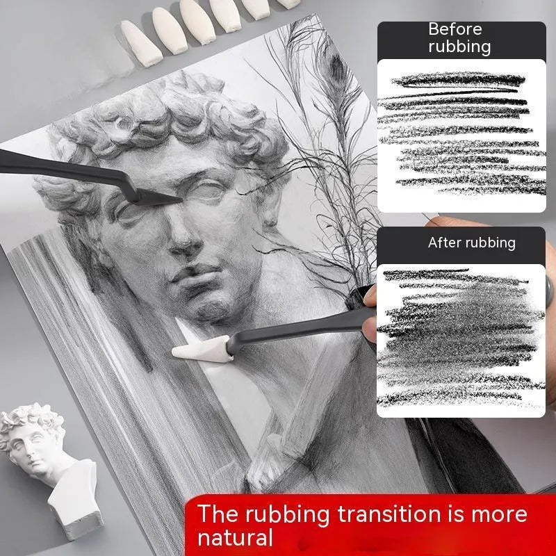 R20212 sketch rubbing knife pen eraser plastic art blending tool