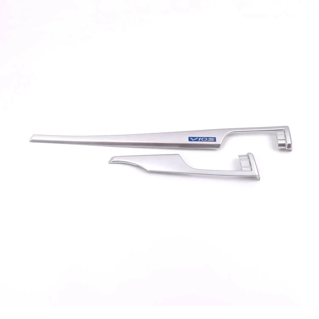 ABS silver roof reading light frame and air outlet trim for 13-16 Toyota Vios interior