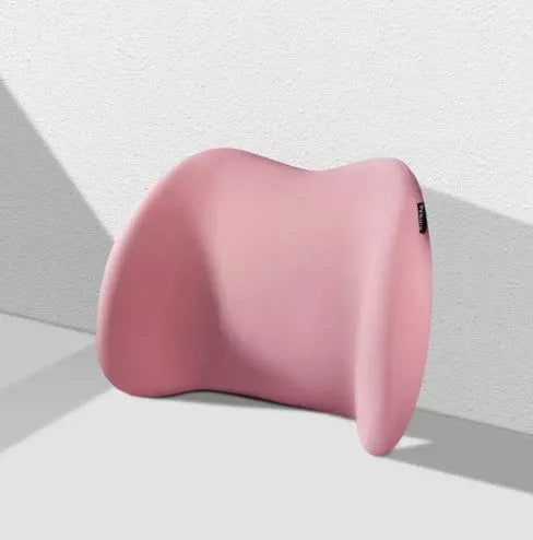 Memory cotton car cushion for headrest, back or waist support in black, green, grey or pink colours