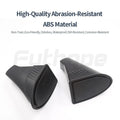 Two black ABS plastic car door trash cans designed for Tesla Model Y front door storage.