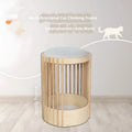Simple solid wood cat climbing frame with 40x60cm size and bite-resistant column for indoor use