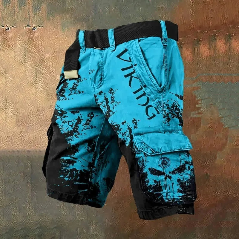 Men's polyester shorts with 3D digital printing and zip fastening in multiple colour patterns