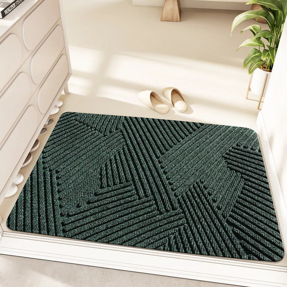 Silk ring entrance carpet with alien shape and cartoon anime pattern, 60x90cm dimensions