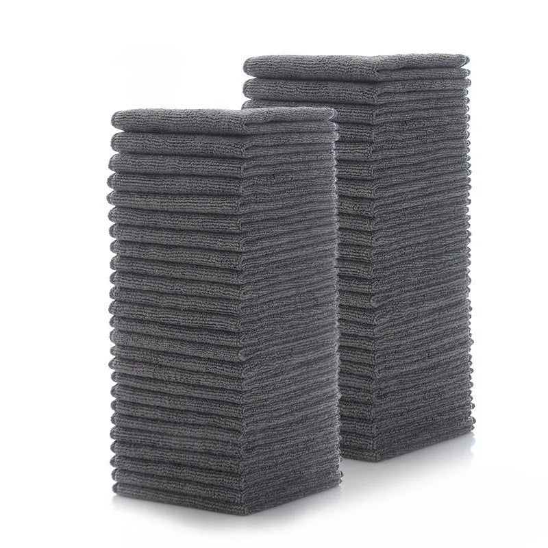 Grey square 25cm oilproof microfibre kitchen cleaning cloth for pots