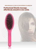 Black plastic ring tooth comb with airbag base for hair extension styling
