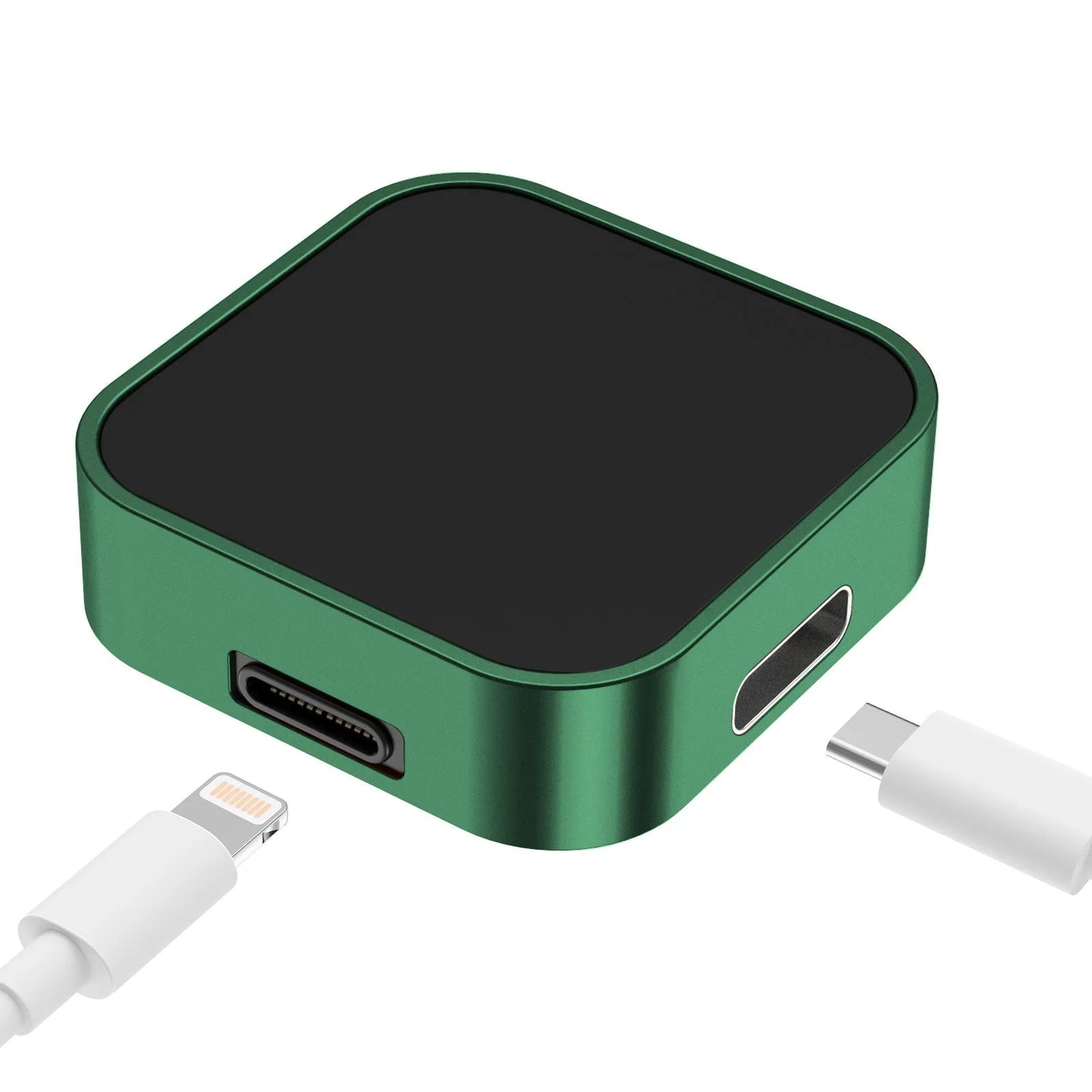 Strong Magnetic Dual Interface Watch Wireless Fast Charger in polycarbonate aluminium alloy, available in six colours including red, black, army green