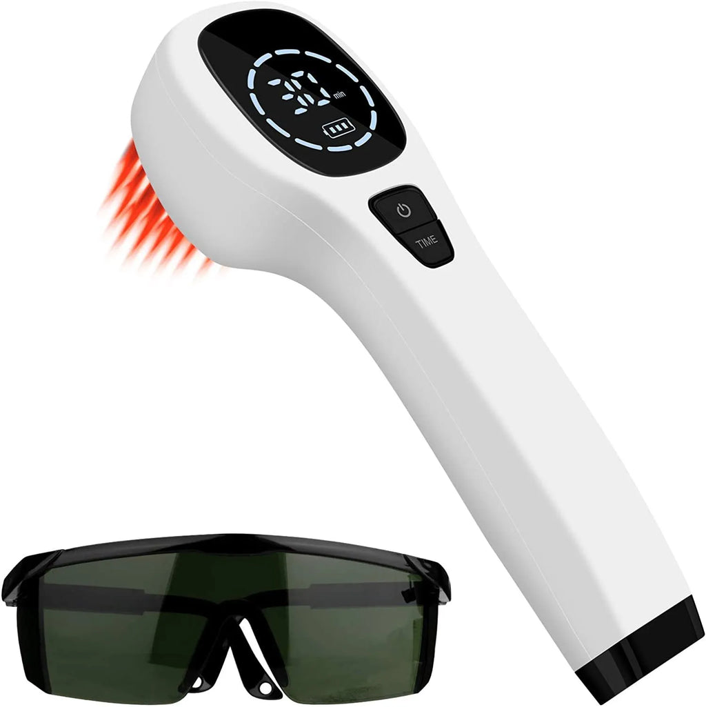 Simple Home Red Light Physiotherapy Instrument black and white battery USB infrared device with safety glasses and carrying case