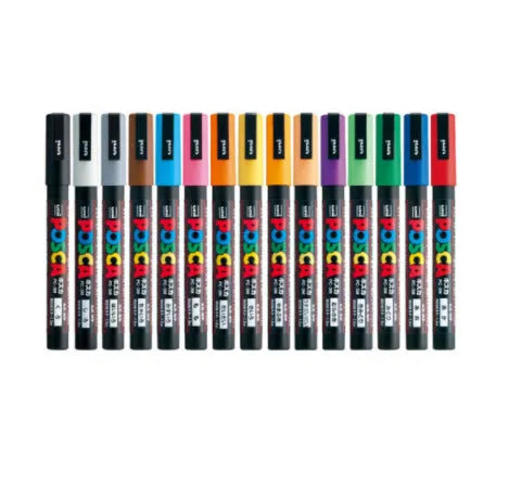 Doodle 0.9 acrylic marker 8-colour set in plastic case with red blue black white green yellow pink water blue markers