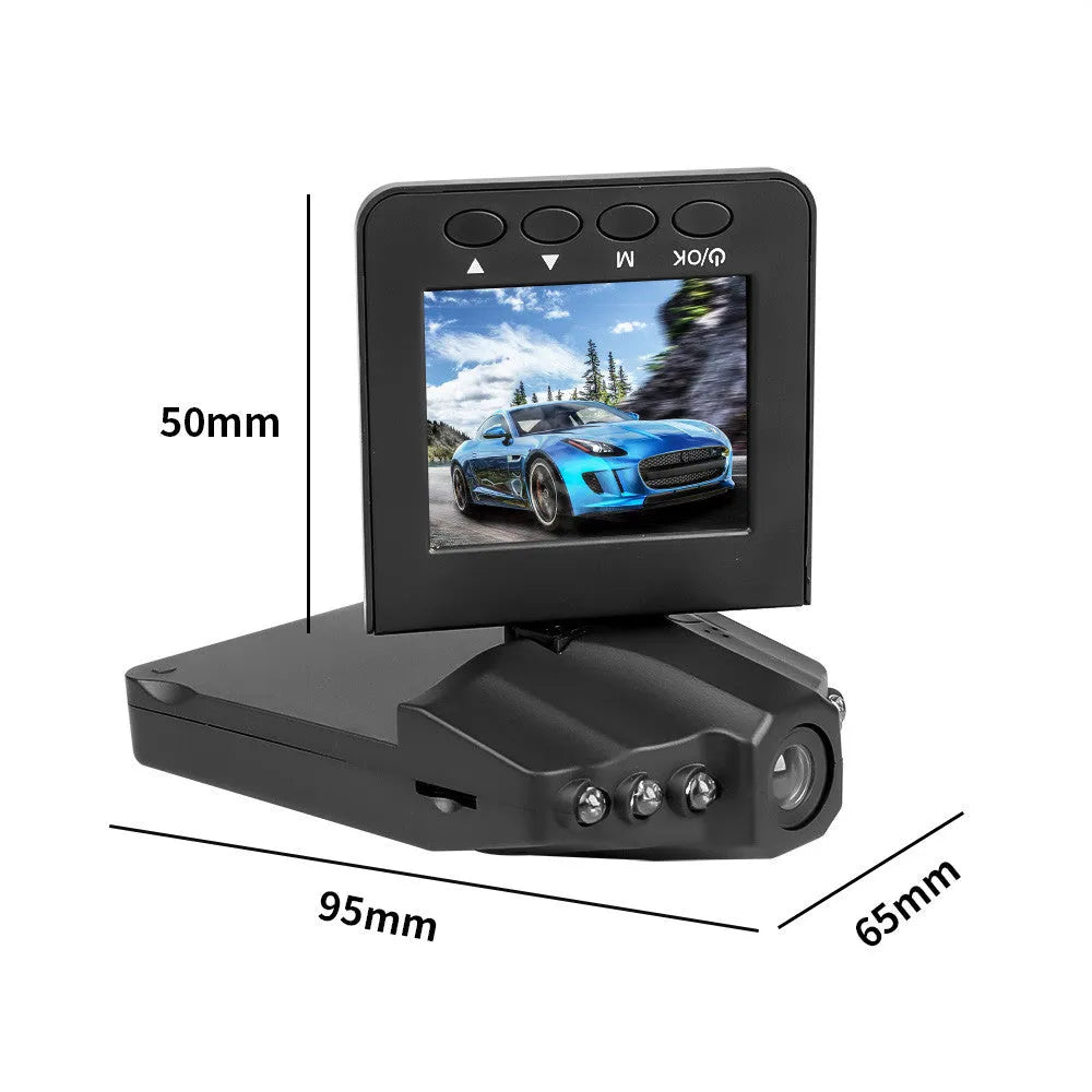 H198 HD car DVR with aircraft nose design and 2.4-inch screen