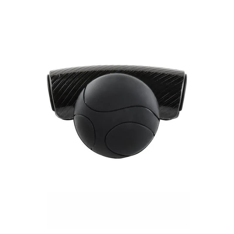 Black steering wheel assist ball with metal bearing for single-hand vehicle steering