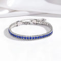 Women's full diamond pattern stainless steel electroplated bracelet TT0269 colour minimalist design