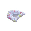White luminous U-shaped inflatable float seat measuring 120cm for pool use